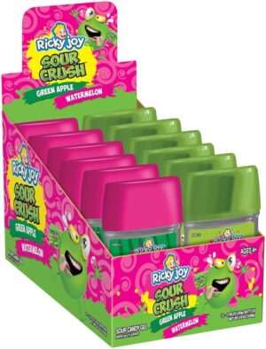 Ricky Joy Sour Crush Watermelon & Green Apple Gel 1.59oz 12ct